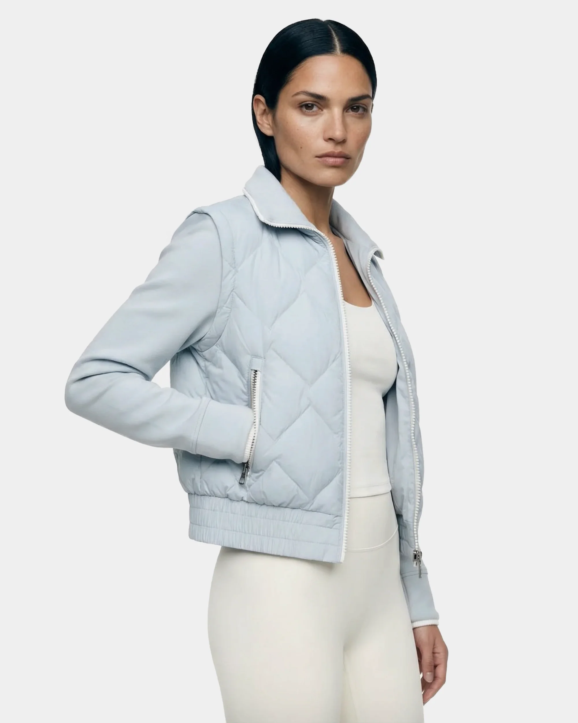 Padded coat detail